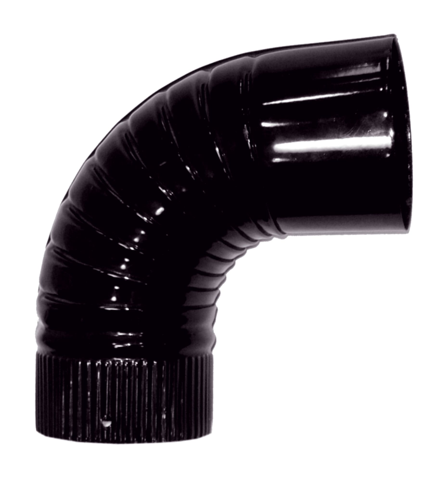 Codo esmaltado agrafado 90° diametro 100 mm